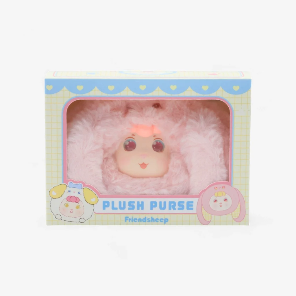 Pink Bunny Plush Pouch - Image 2