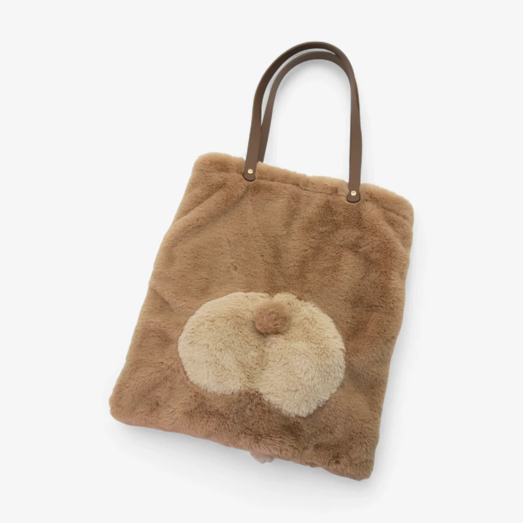 Bre Latte Plush Shoulder Bag - Image 5